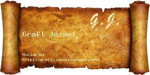 Grafl József névjegykártya